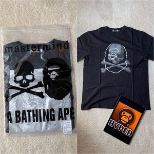 Bape X Mastermind Black Ape & Skull Tee